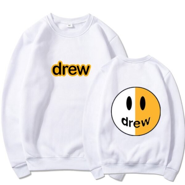 Drew logo printed white sweatshirt